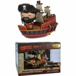 Wicked Wench Captain w/ Pirate Ship (Treasure Exclusive): Fun ko Dorbz Ridez Vinyl Figure Bundle with 1 Compatible Theme Trading Card (#029)